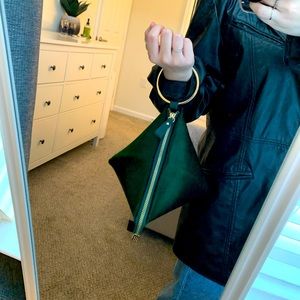 Emerald Green Triangle Purse